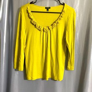 Ladies Talbots Size Medium Mustard